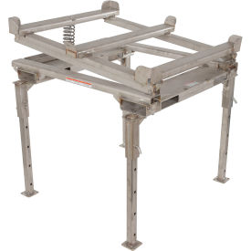 Vestil™ Intermediate Bulk Container Tilt Stand w/ Fork Pockets & Adjustable Legs 4400 lb. Cap. IBC-TLT-FPL-SS