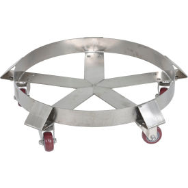 Vestil™ Mobile Drum Dolly For 55 Gallon Drum 1100 lb. Capacity DRUM-FSD-SS-55-N