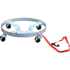 Vestil Drum Dolly DRUM-QUAD-C with Cast Iron Wheels for 5 30 & 55 Gallon Drums DRUM-QUAD-C