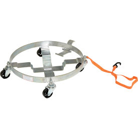 Vestil Tilting 55 Gallon Drum Dolly Steel Wheels DRUM-QUAD-C-TLT 1200 Lb. DRUM-QUAD-C-TLT