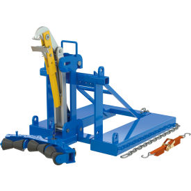 Vestil™ Steel Automatic Eagle Beak 1 Drum with Rollers 1000 lb. Capacity Blue FMDL-1-LDS-R3