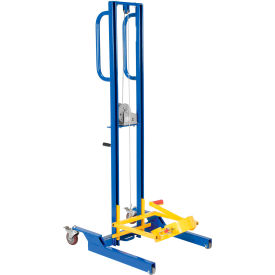 Vestil™ Steel Variable Height Pail Dispenser 125 lb. Capacity Blue/Yellow LLW-PAILD-100