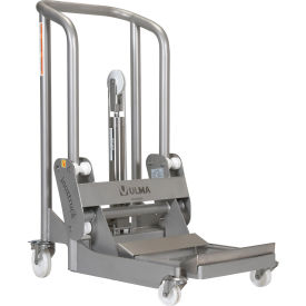 Vestil™ 304 Stainless Steel Hydraulic Foot Pump Roll Handler 850 lb. Capacity ULM-HRH-850