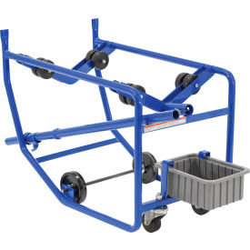 Vestil™ 4-Wheel Steel Revolving Drum Cart Polyolefin Wheels 1000 lb. Capacity RDC-100-10