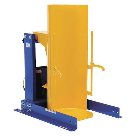 DrumDumper, 84.5inH, Steel, Yellow;Blue MPN:HDD-60-15-P
