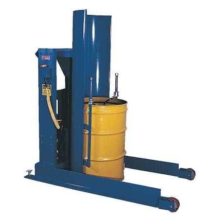 DrumDumper, 95.25inH, Steel, Yellow;Blue MPN:HDD-72-10-S