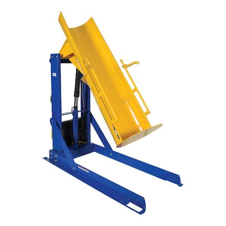 DrumDumper, 95.25inH, Steel, Yellow;Blue MPN:HDD-72-7-S