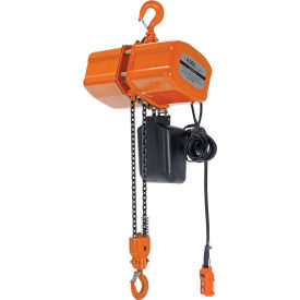 Economy Electric Chain Hoist 2 Ton Capacity 15' Lift 8.5 FPM 220V H-4000-1