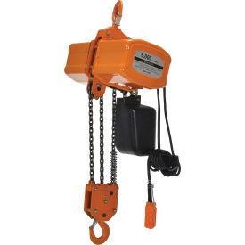 Economy Electric Chain Hoist 3 Ton Capacity 15' Lift 5.5 FPM 110/220V H-6000-1