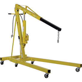 Vestil™ Air & Hand Pump Hydraulic Shop Crane with Foldable Legs 2 Ton Capacity EHN-40-C-AH