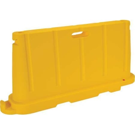 Stackable Poly Barricade, Virgin Polyethylene with UV Stabilizer, 36 Height, 76.5 Length, 37 MPN:BCD-7636-YL
