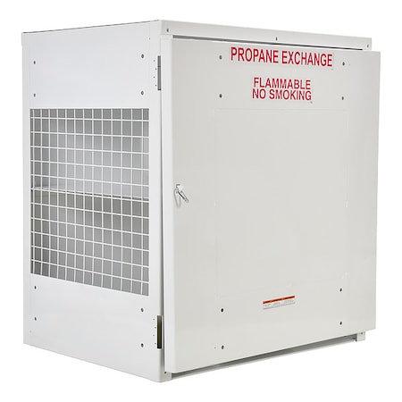 Gas Cylinder Cabinet, 40 in.W, Capacity 12 MPN:CYL-EX-12-S