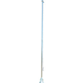 Vestil™ Stainless Steel Flagpole Includes Rope Rope Cleat & Top Pulley 20'H Silver FLP-20-SS