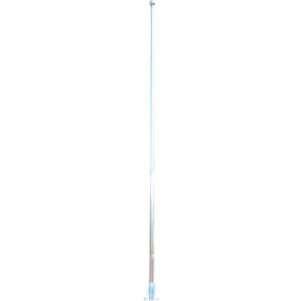 Vestil™ Stainless Steel Flagpole Includes Rope Rope Cleat & Top Pulley 25'H Silver FLP-25-SS