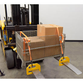 Forklift Tie-Down Clamps (2 Sets) - 4400 Lb. Capacity FTDC-6-4400