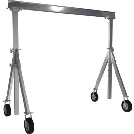 Vestil Adjustable Height Aluminum Gantry Crane 15'W x 10-11/16'H Pneumatic Casters 1500 lb. Cap AHA-15-15-10-PNU
