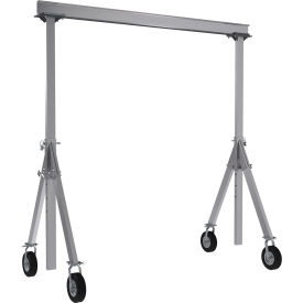 Vestil Adjustable Height Aluminum Gantry Crane 15'W x 12-1/2'H Pneumatic Casters 1500 lb. Cap AHA-15-15-12-PNU