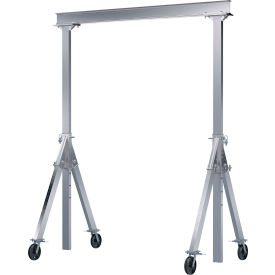 Vestil Adjustable Height Aluminum Gantry Crane 12'W x 12'H Steel Casters 4000 lb. Capacity AHA-4-12-12-VG