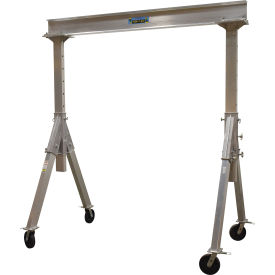 Vestil Adjustable Height Aluminum Gantry Crane 15'W x 10-3/16'H Phenolic Casters 4000 lb. Cap AHA-4-15-10