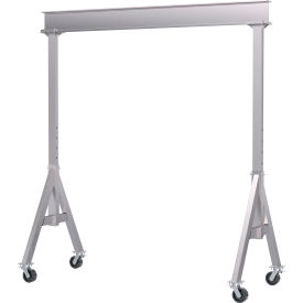 Vestil Adj. Height Aluminum Gantry Crane with Total Locking Casters 10'W x 10-3/16'H 6000 lb. Cap AHA-6-10-10-TLC
