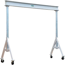 Vestil Adjustable Height Aluminum Gantry Crane 12'W x 8-3/16'H Phenolic Casters 6000 lb. Capacity AHA-6-12-8