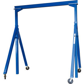 Vestil Steel Adjustable Height Gantry Crane 15'W x 10'H Glass Filled Nylon Casters 2000 lb. Cap AHS-2-15-10