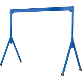 Vestil Adjustable Height Steel Gantry Crane w/V-Groove Ductile Steel Casters 15'Wx12'H4000 lb. Cap AHS-4-15-12-VG