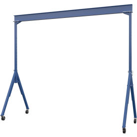 Vestil Steel Adjustable Height Gantry Crane 20'W x 14-1/16'H Phenolic Casters 8000 lb. Capacity AHS-8-20-14