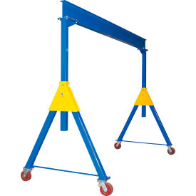 Vestil Steel Adjustable Height Gantry Crane 15'W x 10-1/16'H Ductile Steel Casters 10000 lb. Cap AHSN-10-15-10