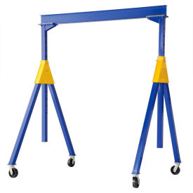 Adjustable Height Steel Knockdown Gantry Crane 8000 lb. Capacity 15'W x 14-15/16'H AHSN-8-15-14