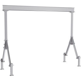 Vestil Fixed Height Aluminum Gantry Crane w/ Adj. Leveling Option 15'W x 10-11/16'H 4000 lb. Cap FHA-4-15-10-ALO