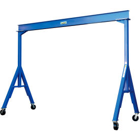 Vestil Fixed Height Steel Gantry Crane with Phenolic Casters 10'W x 10-1/16'H 6000 lb. Capacity FHS-6-10