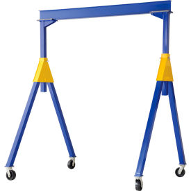 Fixed Height Steel Knockdown Gantry Crane 2000 lb. Capacity 10'W x 10'H FHSN-2-10