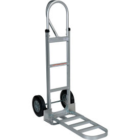 Vestil™ Aluminum P-Handle Hand Truck Hard Rubber Wheels 500 lb. Capacity ALUM-P-HR