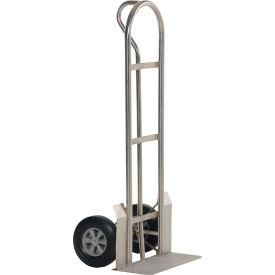 Vestil™ Stainless Steel Heavy Duty P-Handle Truck Hard Rubber Wheels 600 lb. Capacity SPHT-500-HD-SS-HR