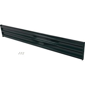 Vestil Bolt-On Style Steel Guard Rail 3-Rib 9-1/2'L Black GR-F3R-BO-10-BK