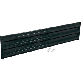 Vestil Bolt-On Style Steel Guard Rail 3-Rib 5-1/2'L Black GR-F3R-BO-6-BK