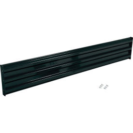 Vestil Bolt-On Style Steel Guard Rail 3-Rib 7-1/2'L Black GR-F3R-BO-8-BK