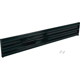 Vestil Bolt-On Style Steel Guard Rail 3-Rib 8-1/2'L Black GR-F3R-BO-9-BK