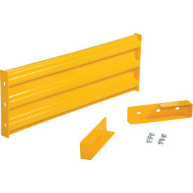 Steel Traffic Machinery Guard Rail Drop In Style 4'L Yellow GR-F3R-DI-4-YL