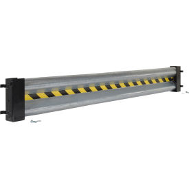 Steel Drop-In Guard Rail 8'L With (2) Brackets & Hardware Galvanized GR-H2R-DI-8-HDG