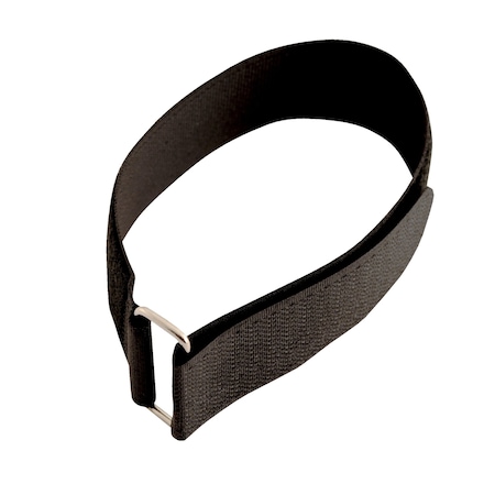 Back-to-Back Strap, No Adhesive, 16 in, 1-1/4 in W, Black, 25 PK MPN:STRAPA-16