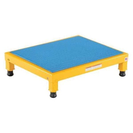 Adj. Steel Stand, 6-3/4-8-3/4 H, 19 x 24, 6.75 Overall Height, Steel, Yellow MPN:AHT-L-1924