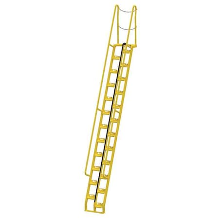 209 7/8 in Overall H, Alternating Tread Stair Unit, Steel, 24 Steps, 350 lb Load Capacity MPN:ATS-14-68
