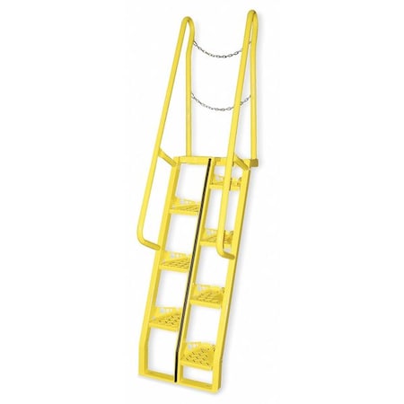 149 5/8 in Overall H, Alternating Tread Stair Unit, Steel, 15 Steps, 350 lb Load Capacity MPN:ATS-9-68