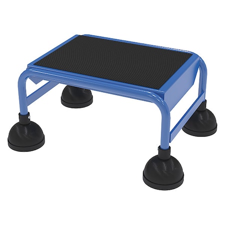 9.5 H Steel Commercial Spring Loaded Rolling Ladder, 1 Steps MPN:LAD-1-B