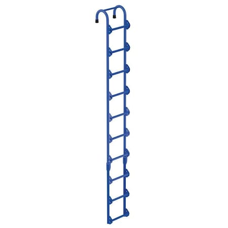 10 ft Overall H, Storage Tank Ladder, Steel, Powder Coated Finish, 300 lb Load Capacity MPN:NTAL-10