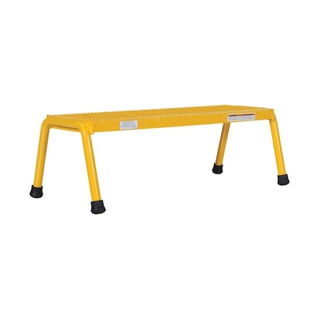 Polyethylene Step Stool, Yellow, 1 Step, 1 Steps, 11.75 Overall Height, Polyethylene, Yellow MPN:VST-1-Y