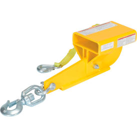 Auto-Tension Swivel Hook Single Fork Forklift Hook Attachment 4000 Lbs. Capacity S-FORK-4-AT