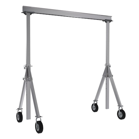Alum Gantry Crane, Pneumatic Caster, 15x12 MPN:AHA-15-15-12-PNU